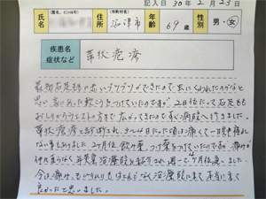 喜びの声 帯状疱疹